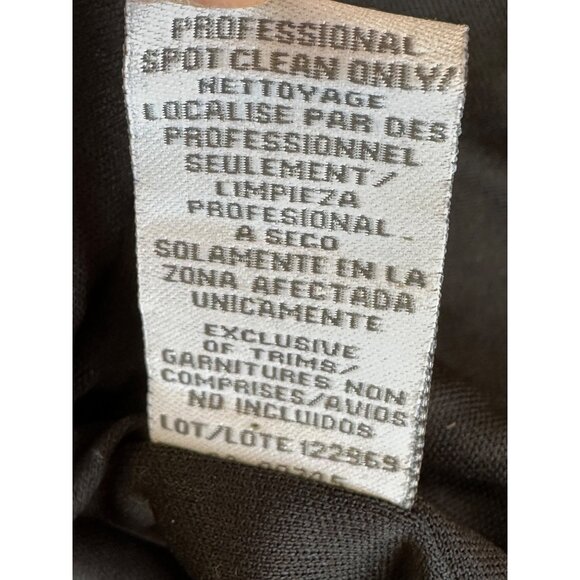 THEIA New Sz 8 Black & Gold Striped Sequin LS Evening Cocktail Dress $495 - Picture 15 of 16